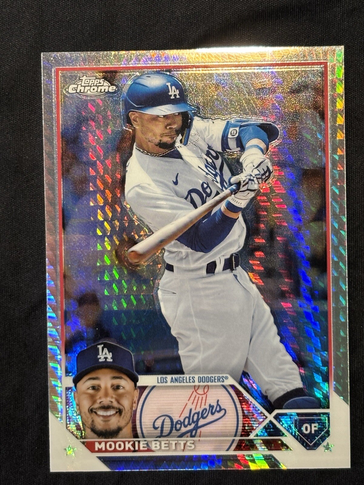 2023 Topps Chrome MOOKIE BETTS Prism Refractor #150 - Los Angeles Dodgers