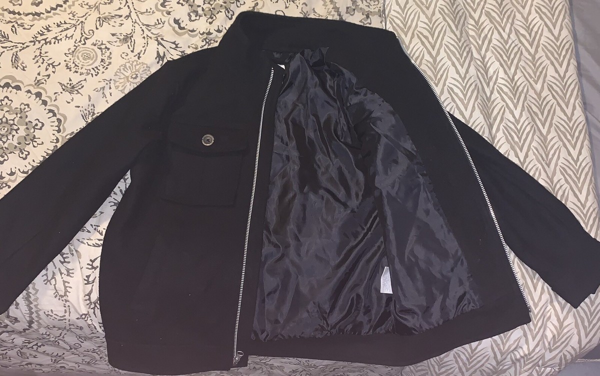 ジャケット・アウター 00s OLD NAVY wool blouson black L Old Navy Jacket Boys Size 8 Black Solid Wool Blend Regular