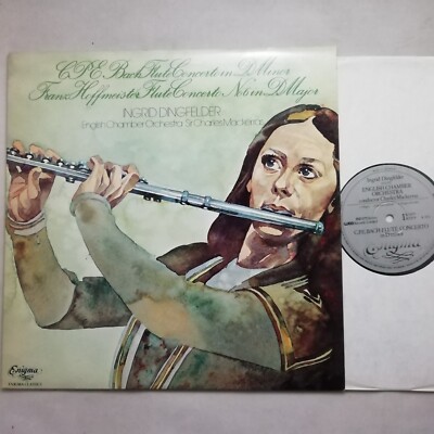 Enigma LP K 53575: C.P.E. Bach / Hoffmeister - Flute Concertos / Dingfelder