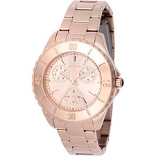 Invicta Women's Watch Angel Day-Date Rose Gold Stainless Steel Bracelet 48403