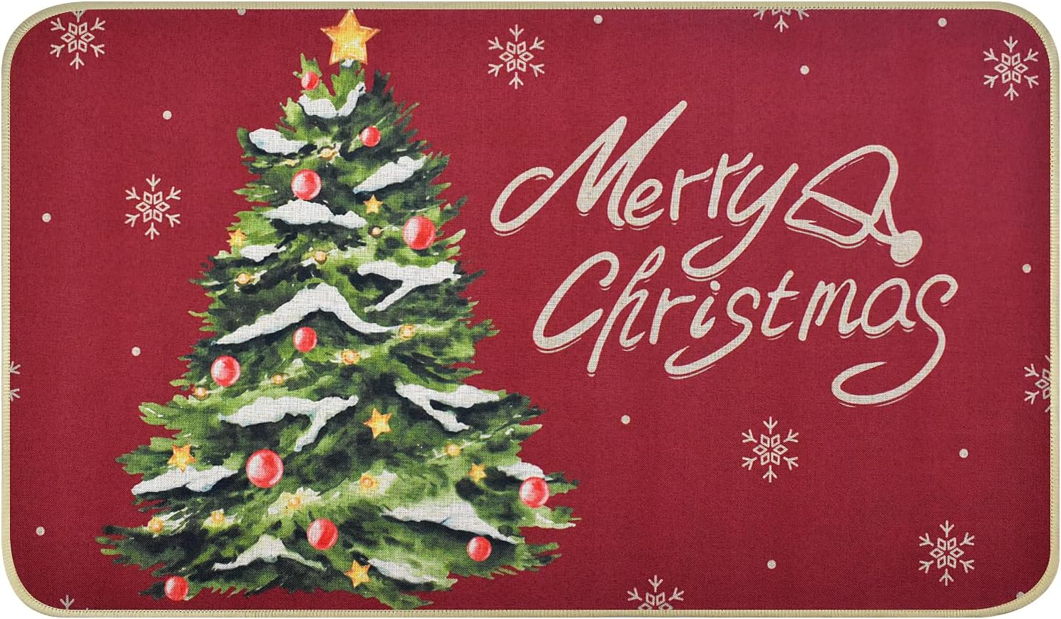 Christmas Door Mat,Christmas Tree Christmas Welcome Mat,Anti Slip Christmas Mats