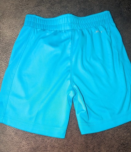 NWT, NIKE, Mesh, Dri-Fit, Front Logo, Shorts, Aqua- Boys Size 5/S - Picture 3 of 3