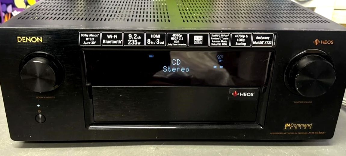 Denon AVRX4400H 9.2 Channel Full 4k Ultra HD Network AV Receiver