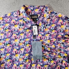  69 NWT Cremieux Shirt Mens 4XB Flip Cuff Button Down Long Sleeve Colorful Print