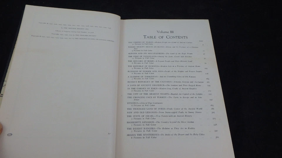 Grolier LANDS AND PEOPLES Volume 3 III The Near and Middle East 1957 - Image 3 of 4