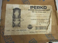 PERKO 1168-REO-PLB, UNOPENED, DOUBLE DECKER, RED ALL AROUND LIGHT, HD BRONZE
