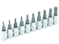 Steckschl&uuml;ssel Satz 1/4" f&uuml;r Innen Torx Schrauben 10-tlg Stecknuss T7 - T40