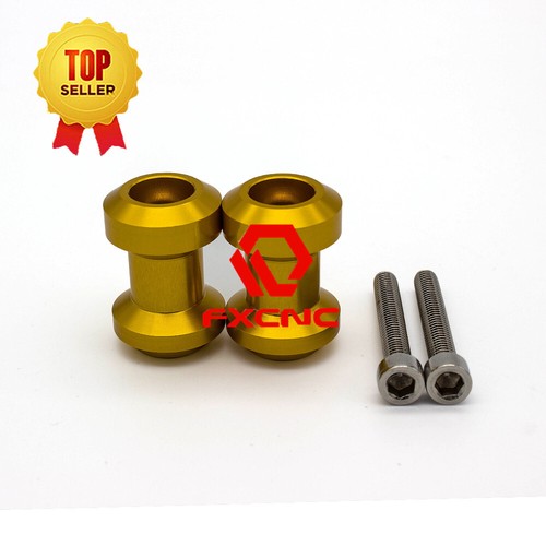CNC 6mm Motorcycle Swing Arm Sliders Spools Stand Bobbins Starting Frame Screws - Picture 4 of 10