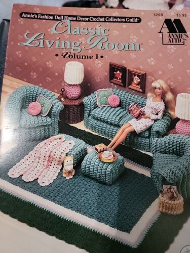 Annie’s Fashion Doll Home Decor Crochet Pattern - Classic Living Room Volume I
