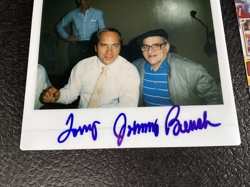 Johnny Bench Signed Kodak Instant Polaroid Photo Photograph JSA Autograph 1980s - Picture 4 of 5