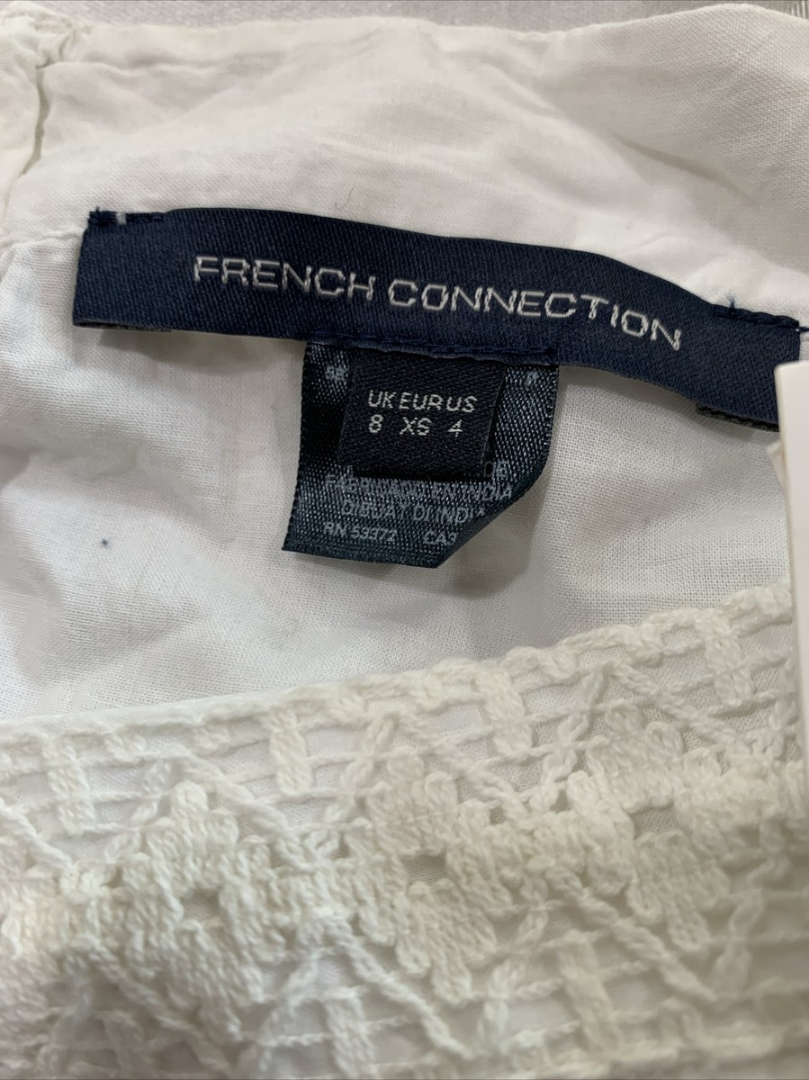 French Connection Women's Elana Embroidered Top, Size 4 | eBay