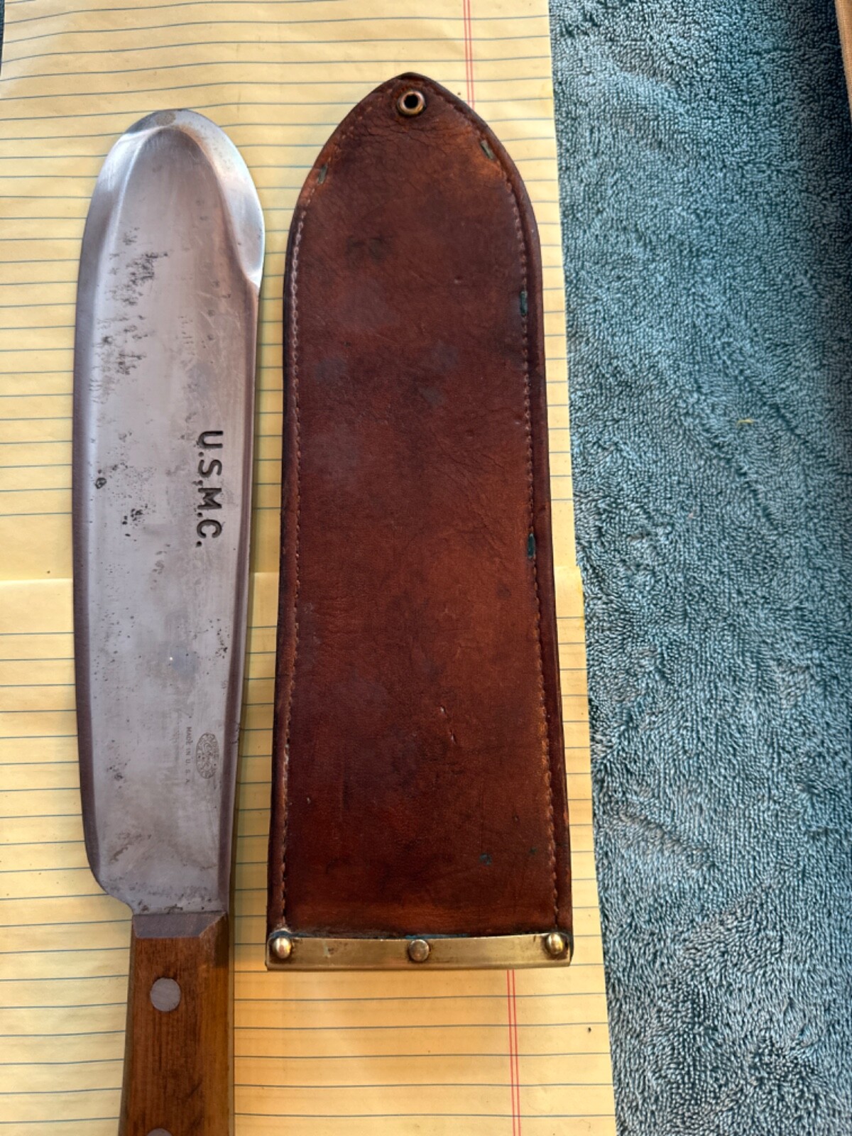 WWII USMC Medical Corpsmen Knife The Clyde Cutlery Co. stamp W/boyt 44