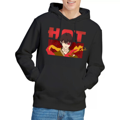 Avatar The Last Airbender Hot Zuko Hoodie S-2XL, schwarz
