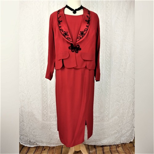 SL Fashions Vintage Party Dress Size 