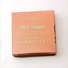 BNIB NCLA Beauty Hey Sugar All Natural Body Scrub in Pink Champagne 1oz/30ml