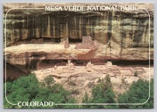 Mesa Verde National Park Colorado Cliff Dwellings Ruins Postcard