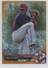 2017 Bowman Chrome Prospects Orange Shimmer Refractor 24/25 Juan Hillman 0c2