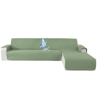 Copridivano A L Impermeabile In Tessuto Jacquard Con Ganci Elastici Regolabili - Coprisedili Per Divano Componibile, Antimacchia, Antigraffio (Nero, 2 Pezzi)