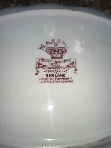2 x Vintage MASONS Ironstone Stratford ovale Servierschalen, sehr guter Zustand, sofortiger Versand - Bild 9 von 11
