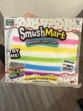 VIRAL Squishy Rainbow Layer Cake JUMBO SQUISHY 5  Smush Mart RMS USA Crazy Fun