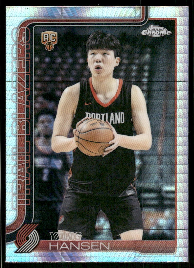 2025-26 Topps Chrome #266 Yang Hansen Prism Refractor