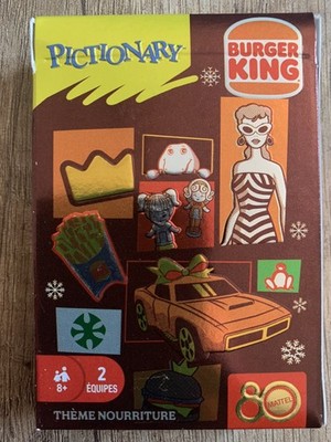 PICTIONARY Barbie Mattel Hot Wheels Special Edition Burger King Food 7/7