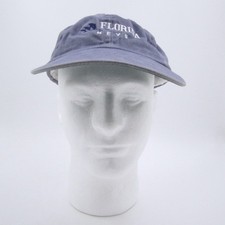 Vtg Town Talk Florida Keys Baseball Cap Blue Faded Cotton Hat Made in USA (G)