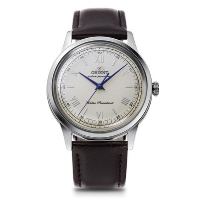 Unused ORIENT Bambino 38 RN-WK0003G Silver Solar Powered Men's Watch  in Box