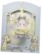 Interactive 3D Swing Greeting Card Baby Boy