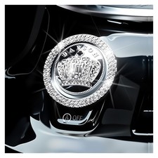 Bling Push Start Button Cover Decoration Ring,Stylish Car Push Start Button