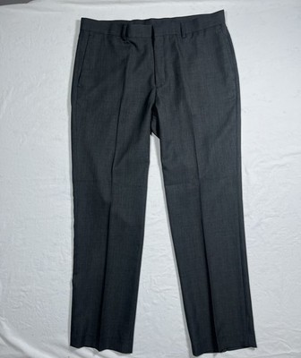John Henry Pleated Dress Pants Men's 38 x 32 Gray Office Business