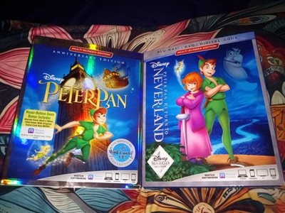 Peter Pan + Return to Neverland (Blu-Ray, DVD, & Digital, 2013) Set 