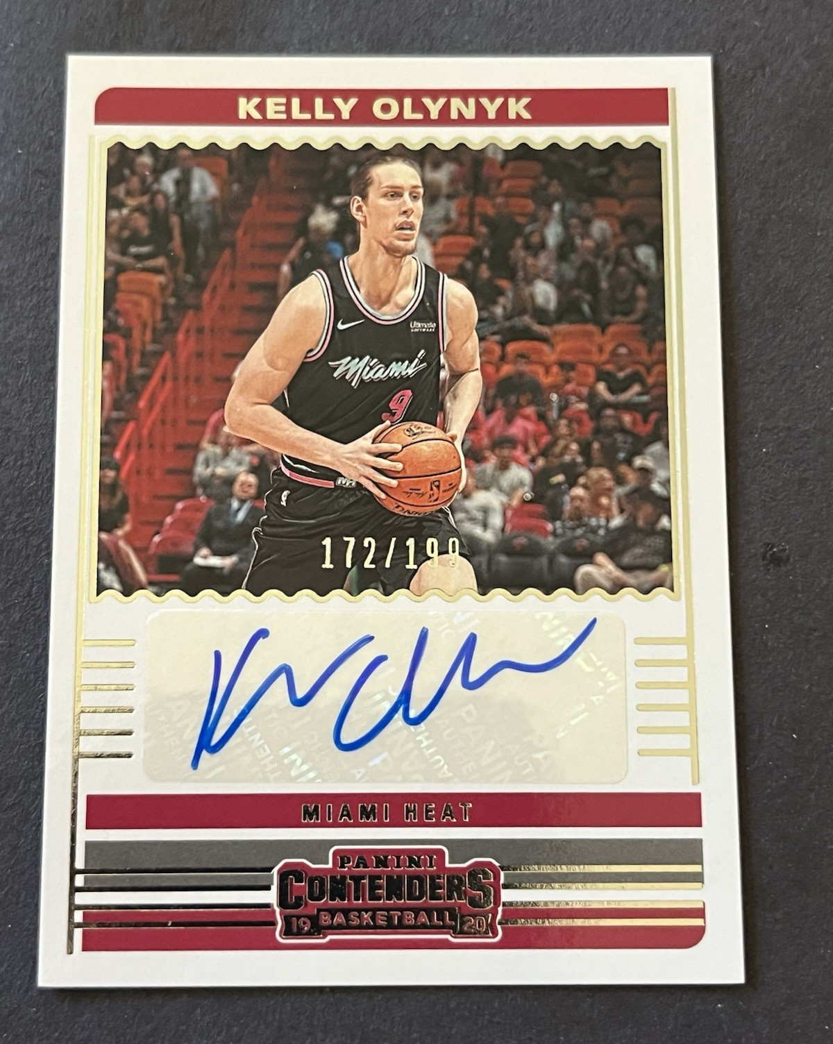 Panini 2019-20 Contenders Contenders Autographs Olynyk #CA-KOL Heat /199