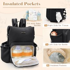 BLACK - MISS FONG DIAPER BAG BACKPACK