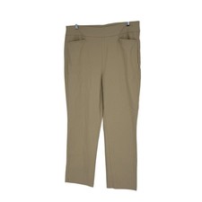 Chico  s Size 1 Regular Size 8 Tan Crop Rayon/Nylon/Spandex Pants
