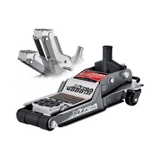 Powerbuilt Xtra Low Profile Floor Vehicle Jack with Safety Bar, Extra Low Car...