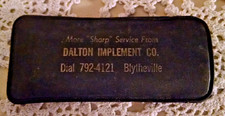 Dalton Implement Co Sharpening Stone Org Case Blytheville Arkansas Honing Tool