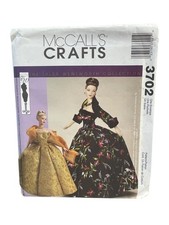 McCALL'S 3702 Doll Clothes Wardrobe Pattern 12 Pieces Vintage