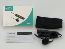 Movo LV8-C XLR Lavalier Lapel Cardioid Microphone w. Phantom Power  Windscreen