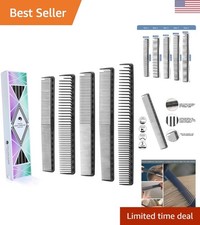 Ultimate 5-Pack Cutting Combs for Hairdressers - Unbreakable & Heat Resistant