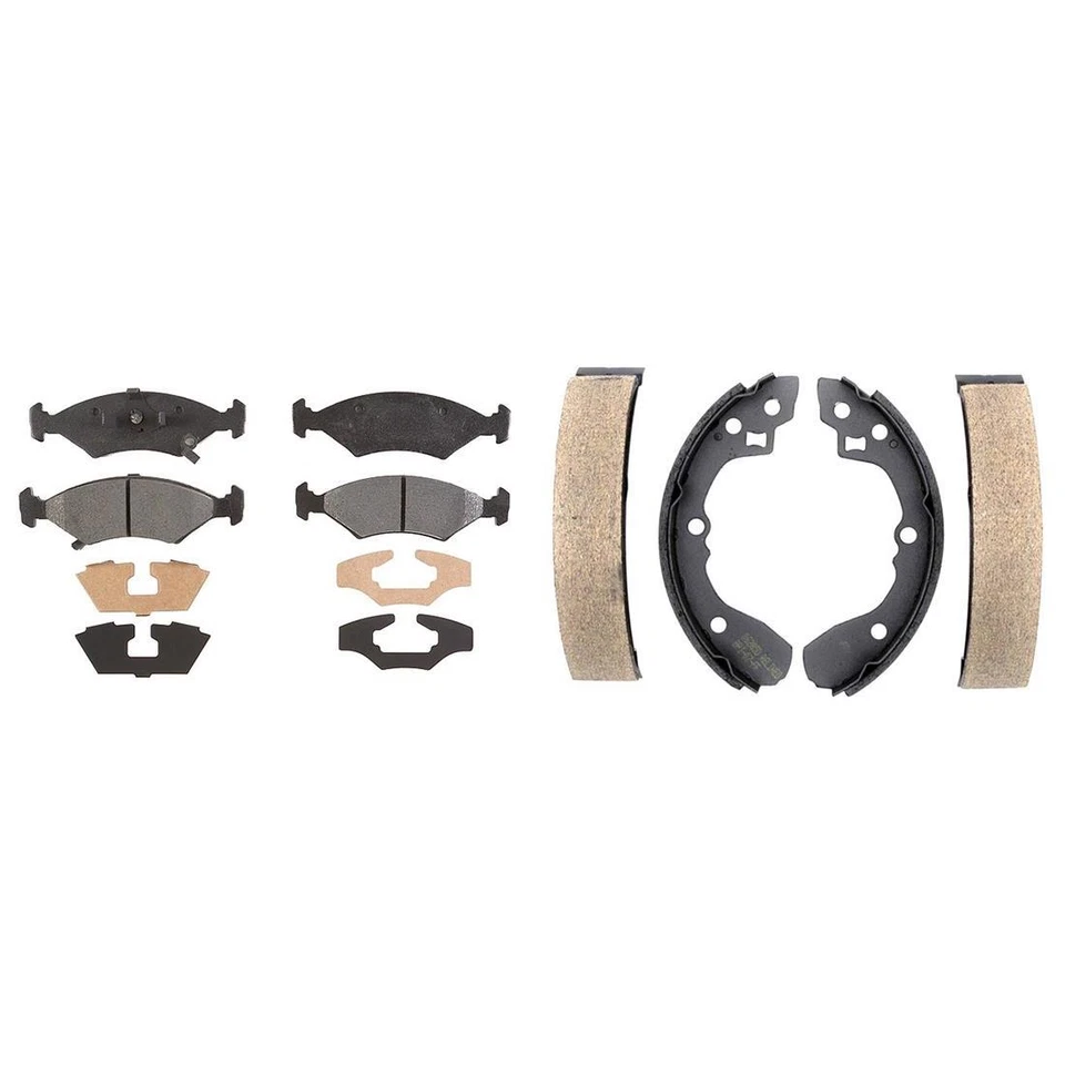 Pastillas de freno delanteras metálicas y zapatas traseras Element3 para Kia Sephia 1995-2000 Foto 4 de 4