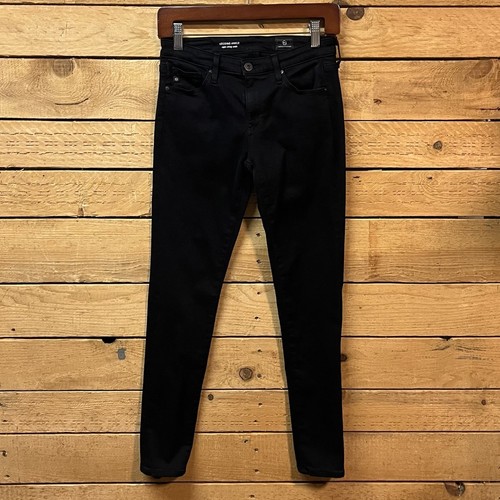AG Adriano Goldschmied Women's 26 R Black Super Skinny The Legging Ankle Pants - Picture 1 of 11