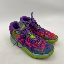Puma MB.03 Toxic LaMelo Ball Purple Green Basketball Shoes 379899-01 Mens 8 WORN