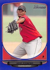 Jose Cisnero 2013 Bowman BP35 Purple Houston Astros Baseball Card