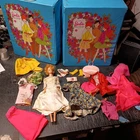 Vintage 1969 World of Barbie Doll Trunk w Midge Julia Dress Clothes Accessories