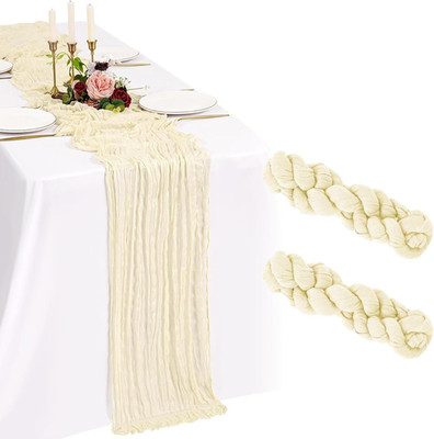 2 Pack Beige Käsetuch  10FT Boho Gaze Käsetuch  Abwaschbar Romantische Rustikale