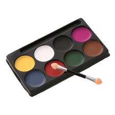 8 Farben ungiftig Gesicht K&ouml;rper Farben Palette Kinder Halloween Party Make-up