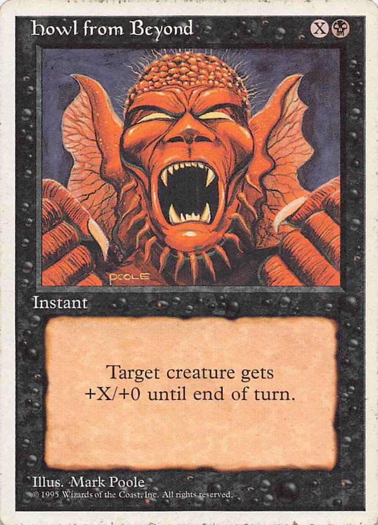 MTG Howl from Beyond C Fourth Edition Normal LP