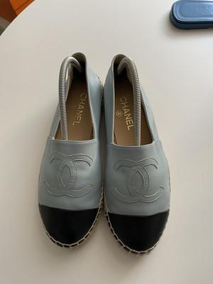 CHANEL Espadrilles Hellblau Gr. 39