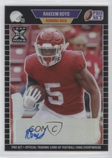 2021 Leaf Pro Set Metal 1989 Black Rainbow 19/30 Rakeem Boyd #PA-RB1 Auto 0x4v